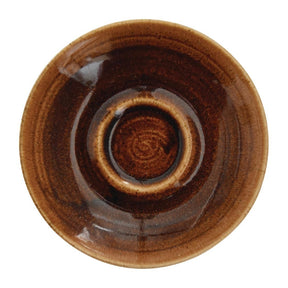 DR682 Churchill Monochrome Cappuccino Saucer Vintage Copper 158ml (Pack of 12) JD Catering Equipment Solutions Ltd