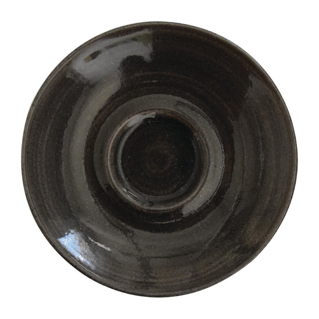 DR690 Churchill Monochrome Espresso Saucer Iron Black 114mm (Pack of 12) JD Catering Equipment Solutions Ltd