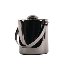DR742 Olympia Double Walled Ice Bucket with Lid 1Ltr Gunmetal JD Catering Equipment Solutions Ltd