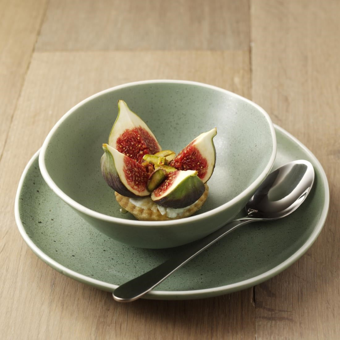 DR801 Olympia Chia Plates Green 205mm (Pack of 6) JD Catering Equipment Solutions Ltd