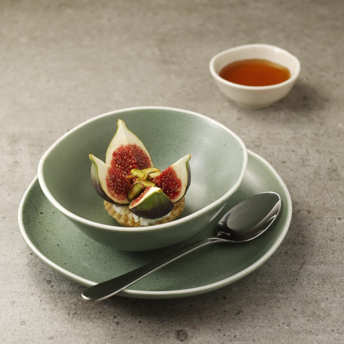 DR801 Olympia Chia Plates Green 205mm (Pack of 6) JD Catering Equipment Solutions Ltd