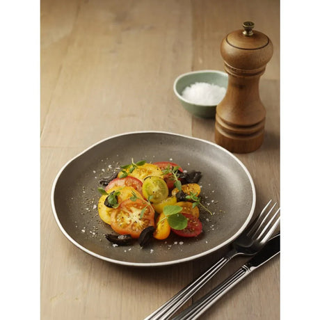 DR814 Olympia Chia Plates Charcoal 270mm (Pack of 6) - JD Catering Equipment Solutions Ltd