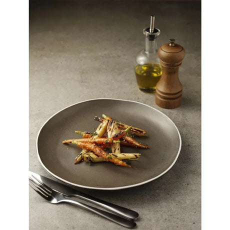 DR814 Olympia Chia Plates Charcoal 270mm (Pack of 6) - JD Catering Equipment Solutions Ltd