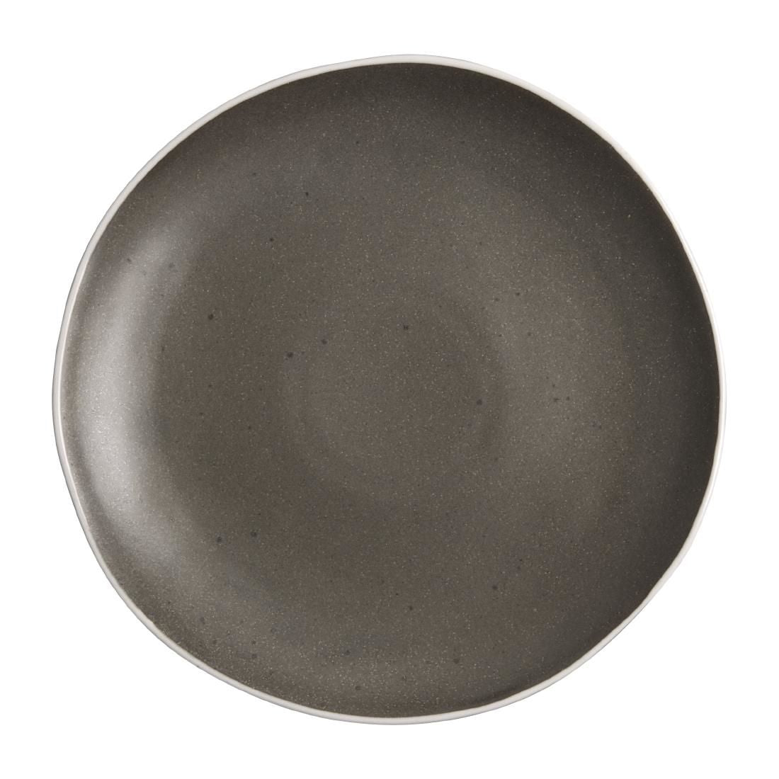 DR814 Olympia Chia Plates Charcoal 270mm (Pack of 6) JD Catering Equipment Solutions Ltd