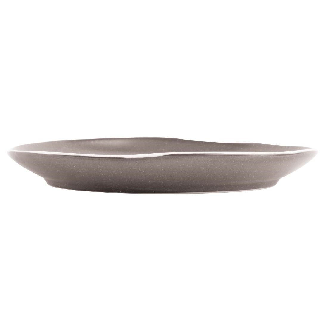 DR815 Olympia Chia Plates Charcoal 205mm (Pack of 6) JD Catering Equipment Solutions Ltd