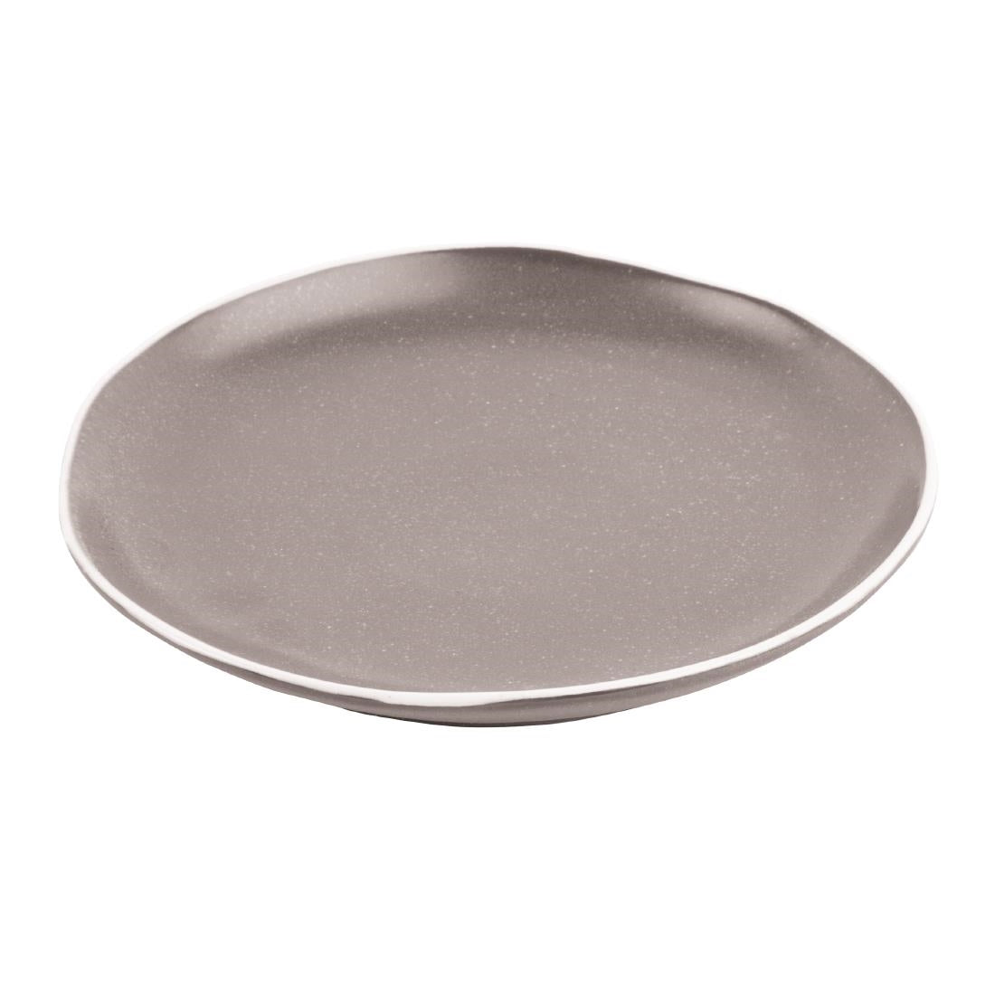 DR815 Olympia Chia Plates Charcoal 205mm (Pack of 6) JD Catering Equipment Solutions Ltd