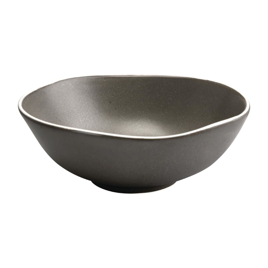 DR816 Olympia Chia Deep Bowls Charcoal 210mm (Pack of 6) JD Catering Equipment Solutions Ltd