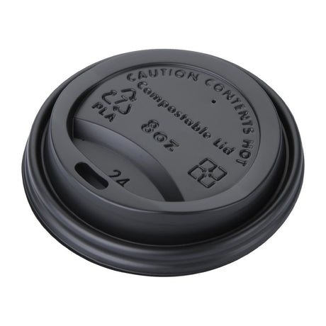 DS054 Fiesta Green Compostable Coffee Cup Lids 225ml / 8oz (Pack of 50) JD Catering Equipment Solutions Ltd