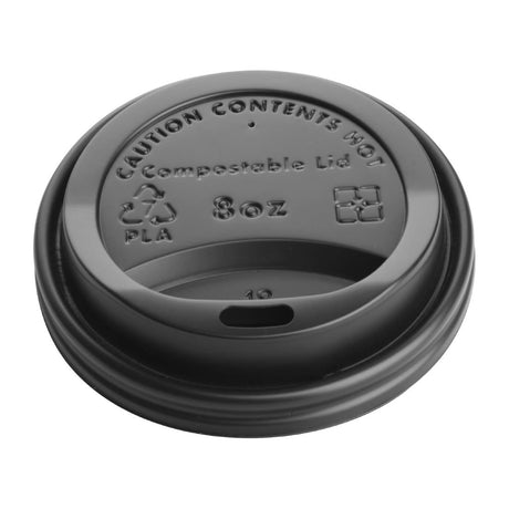 DS054 Fiesta Green Compostable Coffee Cup Lids 225ml / 8oz (Pack of 50) JD Catering Equipment Solutions Ltd