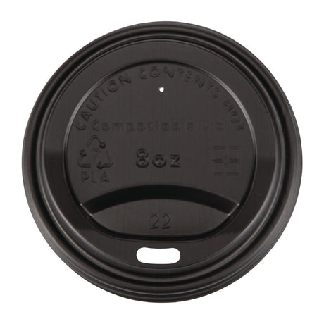 DS054 Fiesta Green Compostable Coffee Cup Lids 225ml / 8oz (Pack of 50) JD Catering Equipment Solutions Ltd