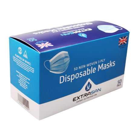 DS148 3-Ply Face Masks (Pack of 50) JD Catering Equipment Solutions Ltd