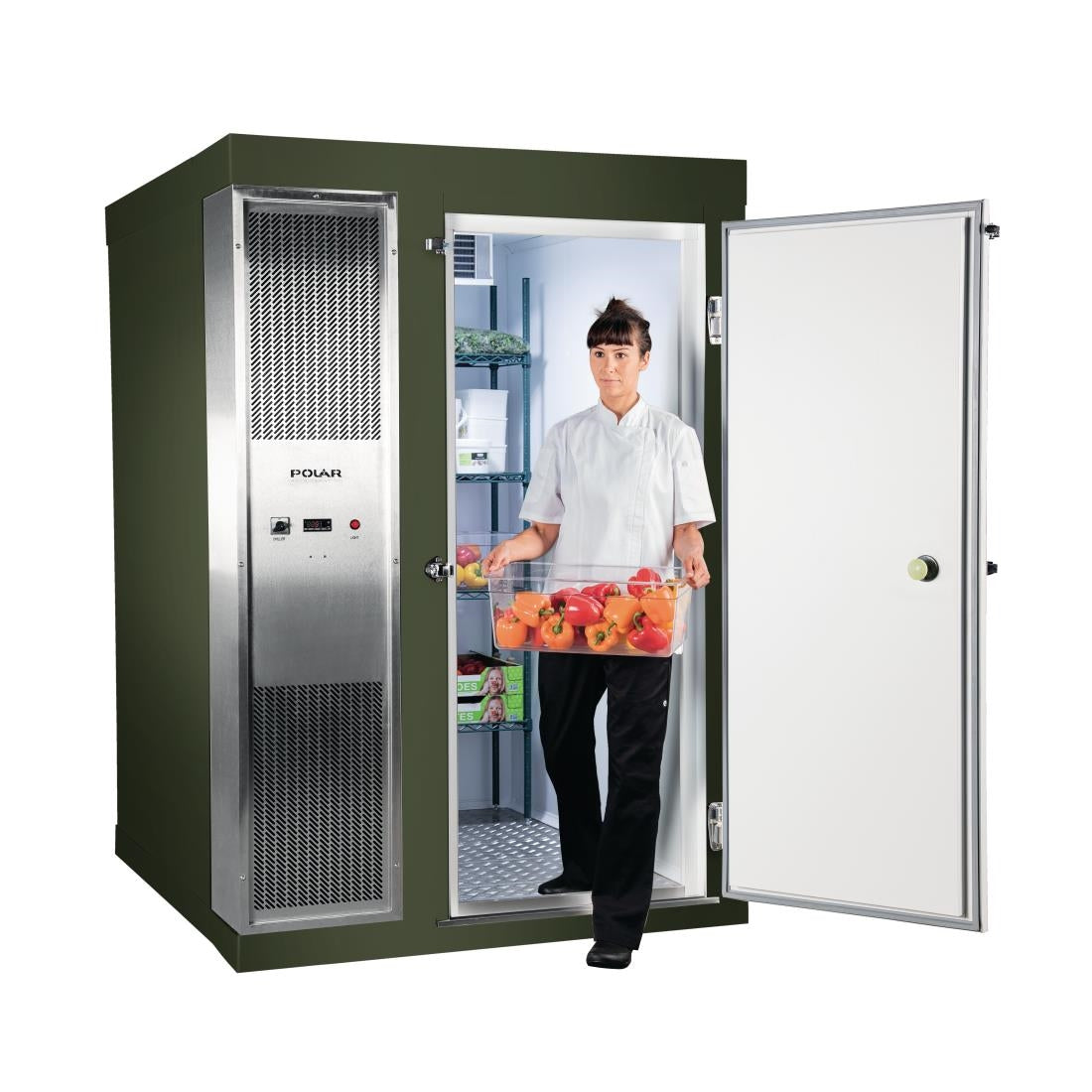 DS481-CGN Polar U-Series 1.5 x 1.2m Integral Walk In Cold Room Green JD Catering Equipment Solutions Ltd