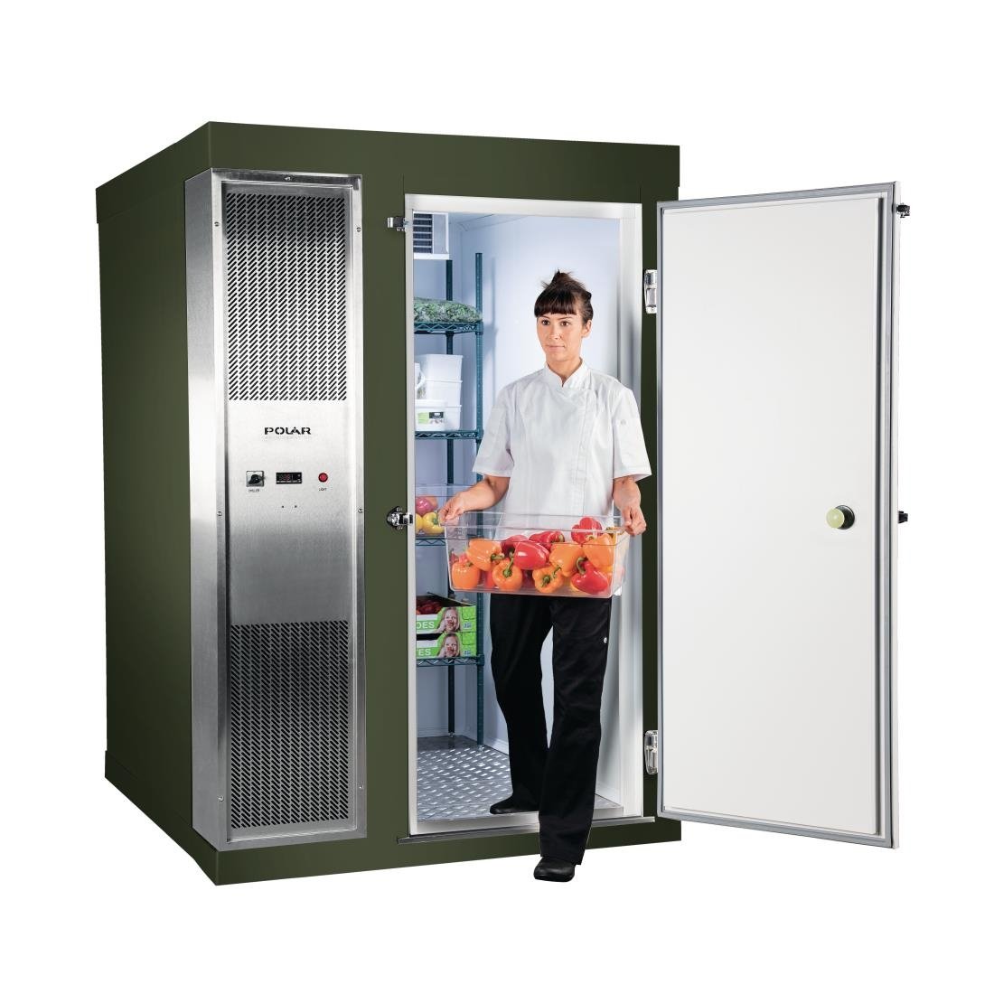 DS483-FGN Polar U-Series 1.5 x 2.1m Integral Walk In Freezer Room Green JD Catering Equipment Solutions Ltd