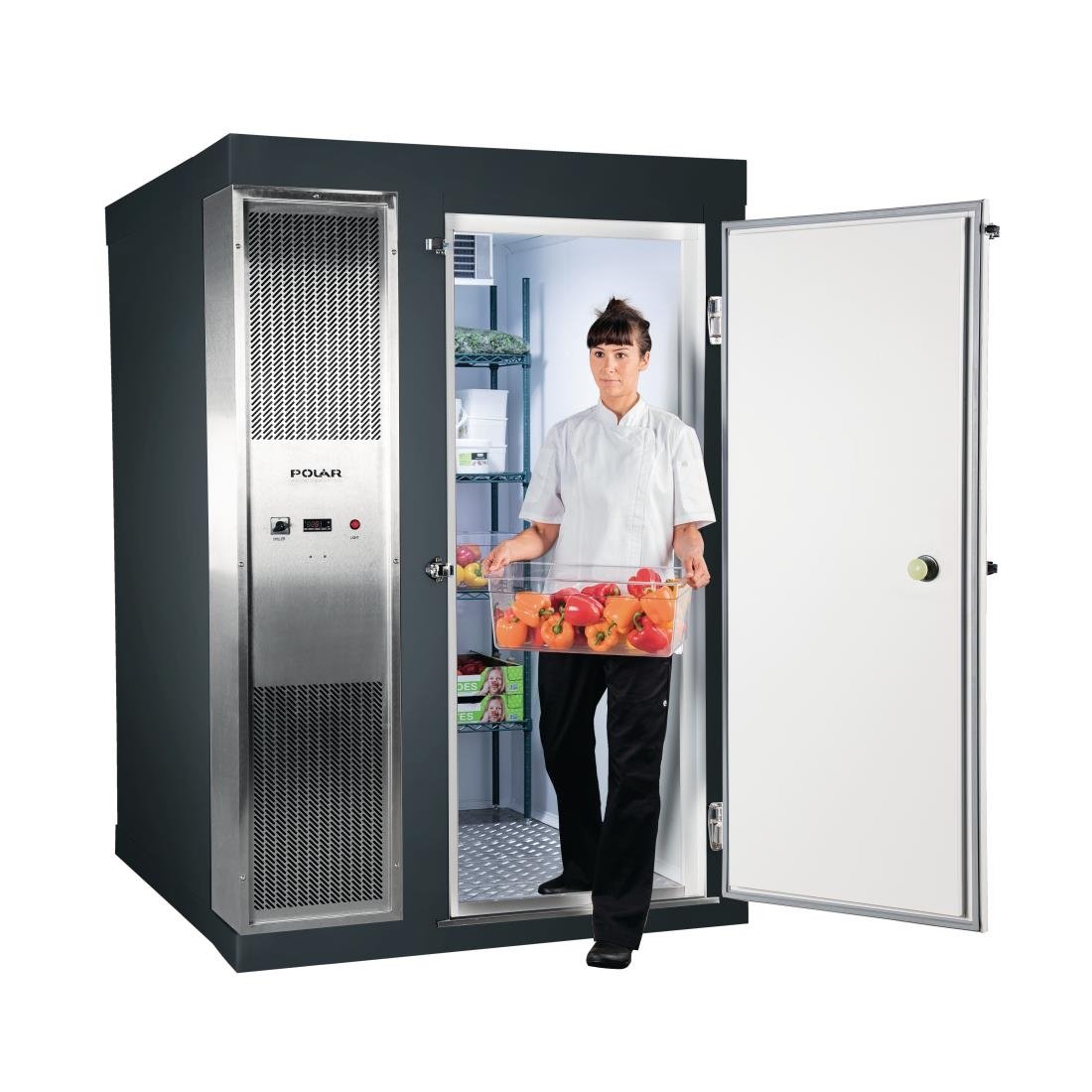DS487-FGY Polar U-Series 2.1 x 1.5m Integral Walk In Freezer Room Grey JD Catering Equipment Solutions Ltd