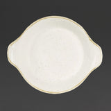 DS493 Churchill Stonecast Round Eared Dishes Barley White 180mm (Pack of 6) JD Catering Equipment Solutions Ltd