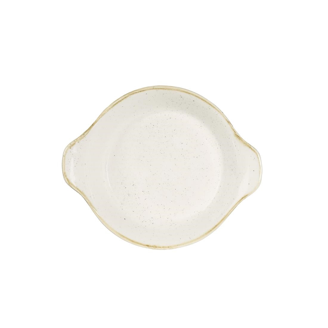 DS493 Churchill Stonecast Round Eared Dishes Barley White 180mm (Pack of 6) JD Catering Equipment Solutions Ltd