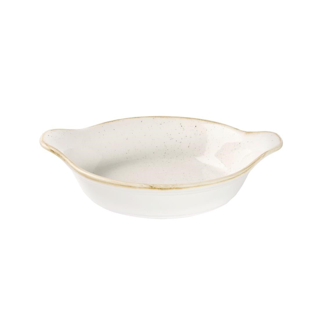 DS493 Churchill Stonecast Round Eared Dishes Barley White 180mm (Pack of 6) JD Catering Equipment Solutions Ltd