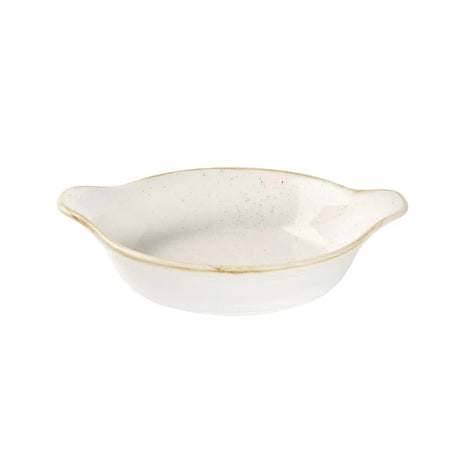 DS493 Churchill Stonecast Round Eared Dishes Barley White 180mm (Pack of 6) - JD Catering Equipment Solutions Ltd