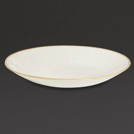 DS497 Churchill Stonecast Deep Coupe Plates Barley White 280mm (Pack of 12) - JD Catering Equipment Solutions Ltd