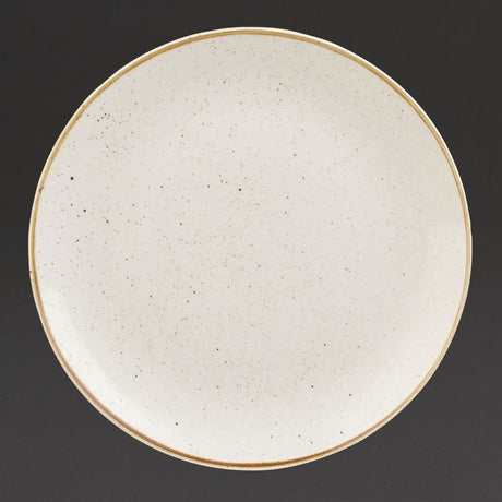 DS497 Churchill Stonecast Deep Coupe Plates Barley White 280mm (Pack of 12) JD Catering Equipment Solutions Ltd