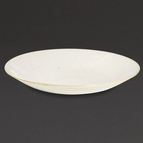 DS498 Churchill Stonecast Deep Coupe Plates Barley White 240mm (Pack of 12) - JD Catering Equipment Solutions Ltd