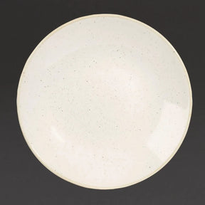 DS498 Churchill Stonecast Deep Coupe Plates Barley White 240mm (Pack of 12) - JD Catering Equipment Solutions Ltd