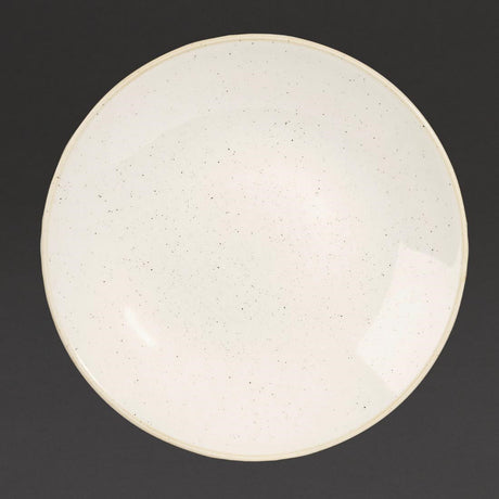DS498 Churchill Stonecast Deep Coupe Plates Barley White 240mm (Pack of 12) JD Catering Equipment Solutions Ltd