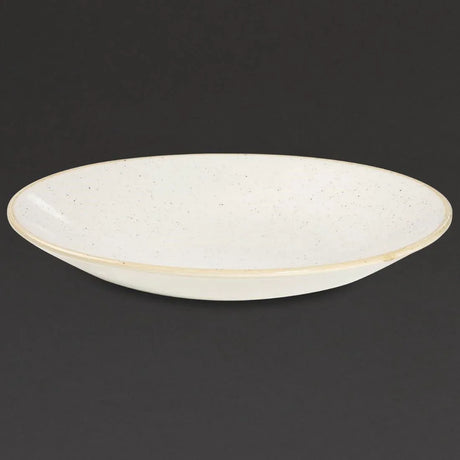 DS499 Churchill Stonecast Deep Coupe Plates Barley White 220mm (Pack of 12) - JD Catering Equipment Solutions Ltd
