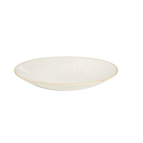 DS499 Churchill Stonecast Deep Coupe Plates Barley White 220mm (Pack of 12) - JD Catering Equipment Solutions Ltd