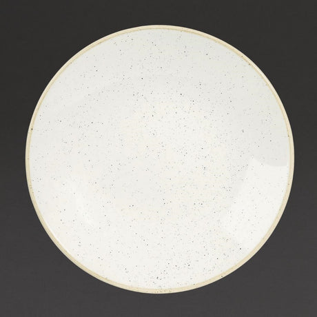 DS499 Churchill Stonecast Deep Coupe Plates Barley White 220mm (Pack of 12) JD Catering Equipment Solutions Ltd