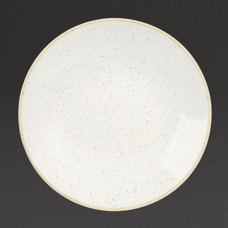 DS499 Churchill Stonecast Deep Coupe Plates Barley White 220mm (Pack of 12) JD Catering Equipment Solutions Ltd
