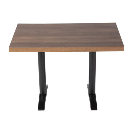 DT442 Bolero Pre-drilled Rectangular Table Top Rustic Oak 1100(W) x 700(D)mm JD Catering Equipment Solutions Ltd