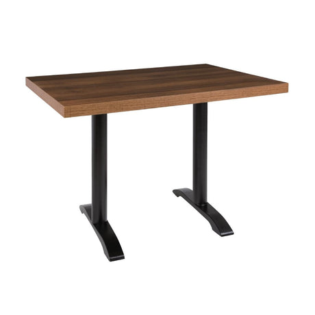 DT442 Bolero Pre-drilled Rectangular Table Top Rustic Oak 1100(W) x 700(D)mm JD Catering Equipment Solutions Ltd