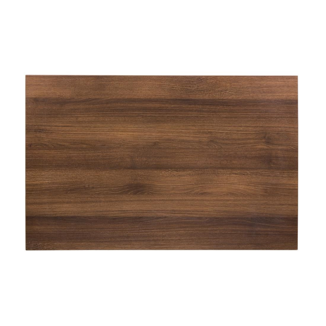 DT442 Bolero Pre-drilled Rectangular Table Top Rustic Oak 1100(W) x 700(D)mm JD Catering Equipment Solutions Ltd