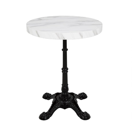 DT445 Bolero Pre-drilled Round Table Top Marble Effect 600mm JD Catering Equipment Solutions Ltd