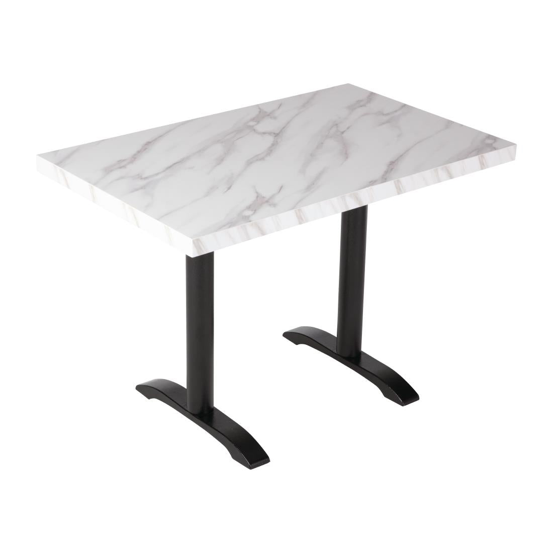 DT447 Bolero Pre-Drilled Rectangular Table Top Marble Effect 700mm JD Catering Equipment Solutions Ltd