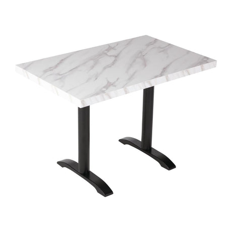 DT447 Bolero Pre-Drilled Rectangular Table Top Marble Effect 700mm JD Catering Equipment Solutions Ltd