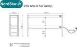 Nordstar DTG1200 Double Tier Gantry – 1200mm