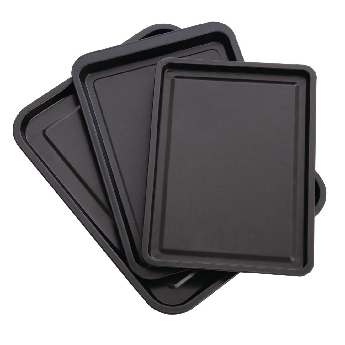 DW097 Nisbets Essentials Non Stick Baking Trays (Pack of 3) JD Catering Equipment Solutions Ltd