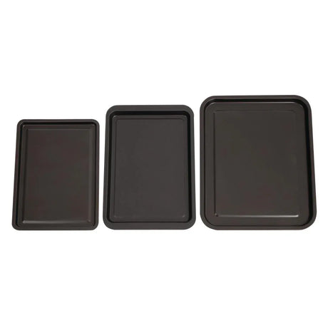 DW097 Nisbets Essentials Non Stick Baking Trays (Pack of 3) - JD Catering Equipment Solutions Ltd