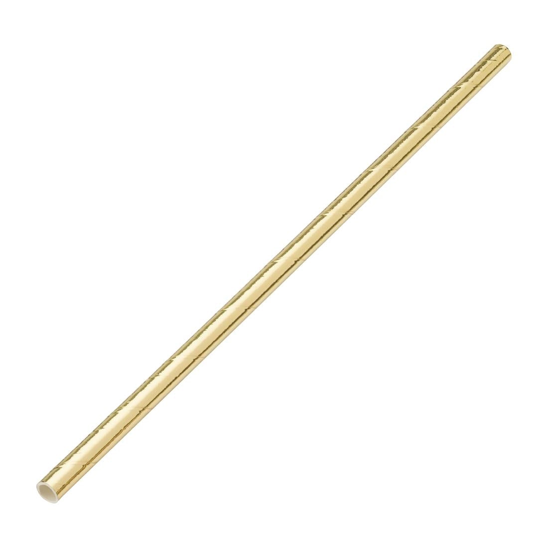 DW192 Utopia Biodegradable Paper Straws Gold (Pack of 250) JD Catering Equipment Solutions Ltd