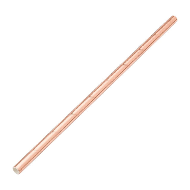 DW194 Utopia Biodegradable Paper Straws Copper (Pack of 250) JD Catering Equipment Solutions Ltd