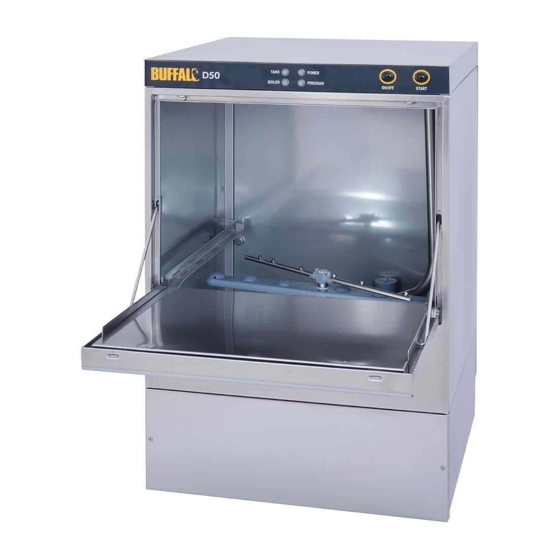 DW319 Buffalo 500mm Commercial Dishwasher with Drain Pump D50 JD Catering Equipment Solutions Ltd