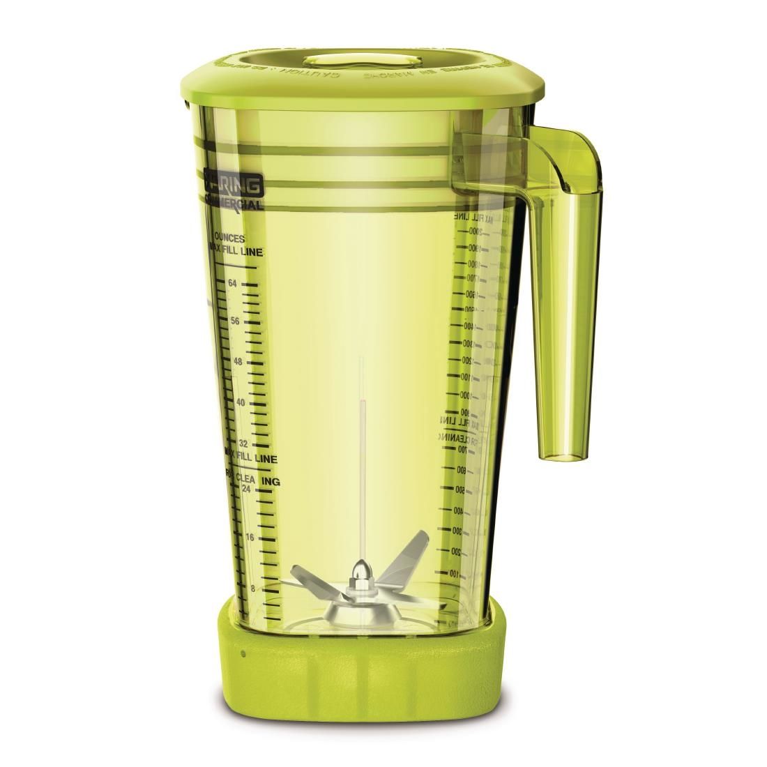 DW984 Waring Yellow 2Ltr Jar for use with Waring Xtreme Hi-Power Blender JD Catering Equipment Solutions Ltd