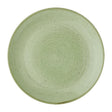 DX006 Churchill Stonecast Sage Green Coupe Plates (Pack of 12) JD Catering Equipment Solutions Ltd