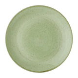 DX006 Churchill Stonecast Sage Green Coupe Plates (Pack of 12) - JD Catering Equipment Solutions Ltd