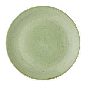 DX006 Churchill Stonecast Sage Green Coupe Plates (Pack of 12) - JD Catering Equipment Solutions Ltd