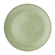 DX007 Churchill Stonecast Sage Green Coupe Plates (Pack of 12) JD Catering Equipment Solutions Ltd