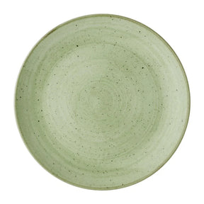 DX007 Churchill Stonecast Sage Green Coupe Plates (Pack of 12) - JD Catering Equipment Solutions Ltd