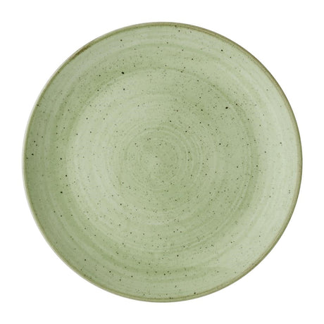 DX007 Churchill Stonecast Sage Green Coupe Plates (Pack of 12) JD Catering Equipment Solutions Ltd